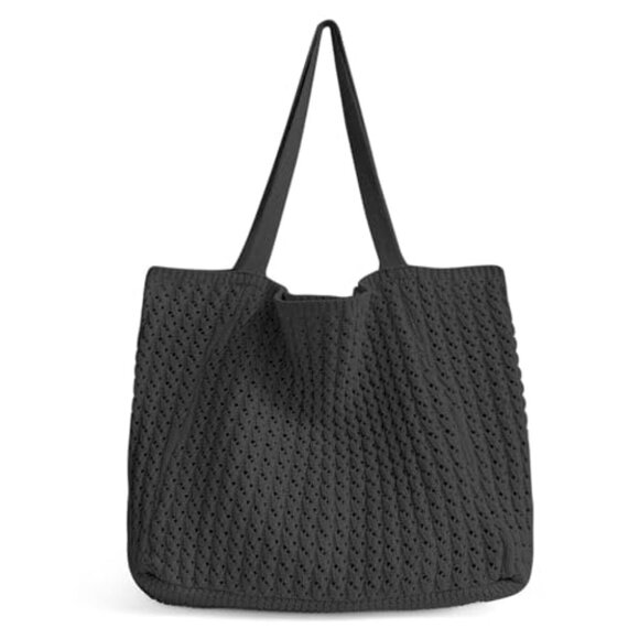 Crochet Tote Bag For Women, Crochet Mesh Beach Tote Bag Summer Vacation Aestheti - Picture 1 of 1